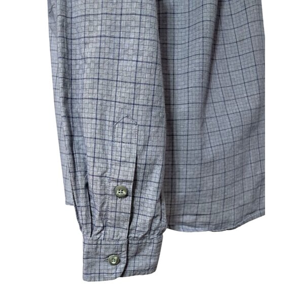Vintage Patagonia Shirt Womens Size S Button Up Blue Plaid Long Sleeved Cotton - Picture 5 of 12